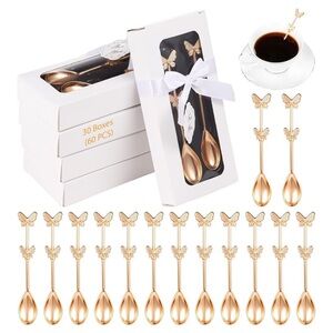 Gold Butterfly Teaspoons Set
